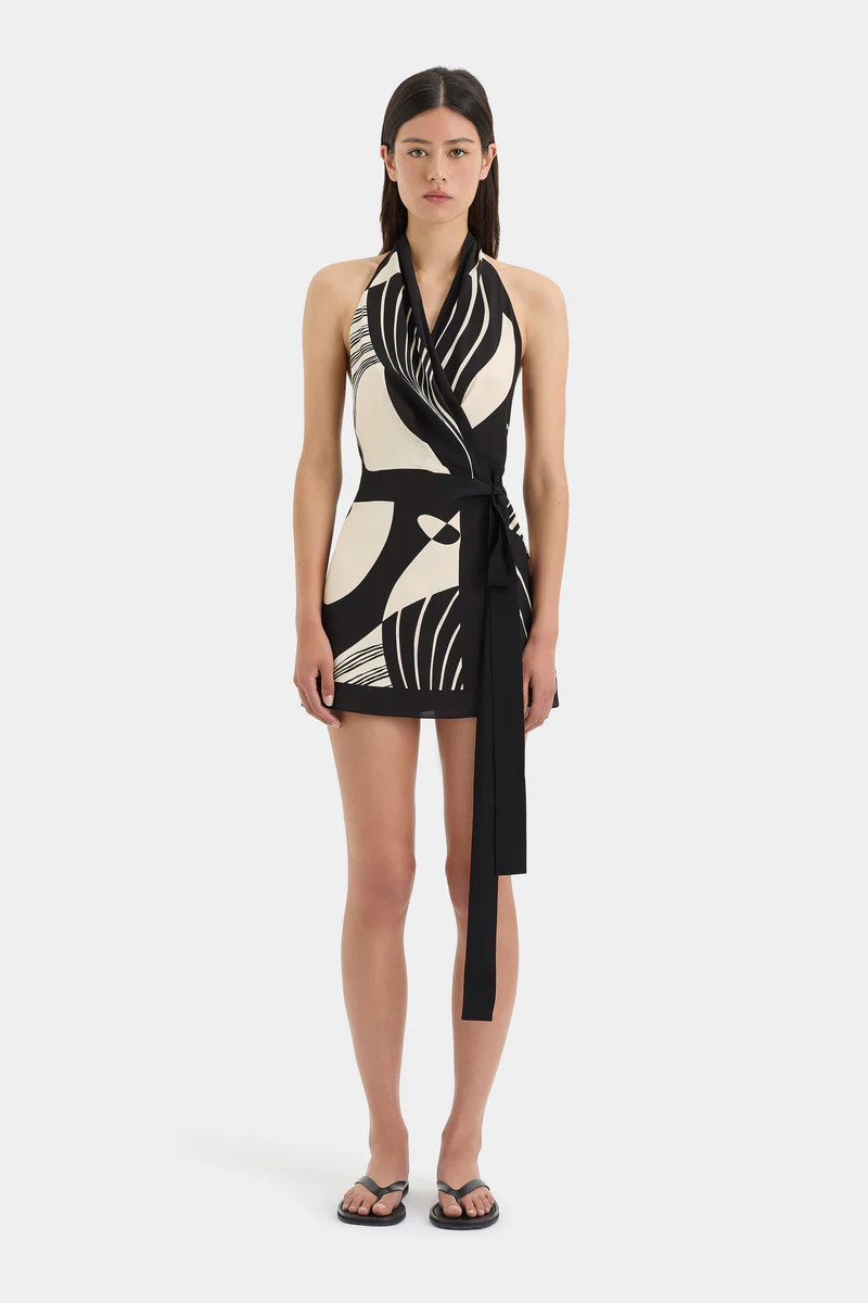 Realisme Wrap Halter Mini Dress | Sir The Label (ANZ)