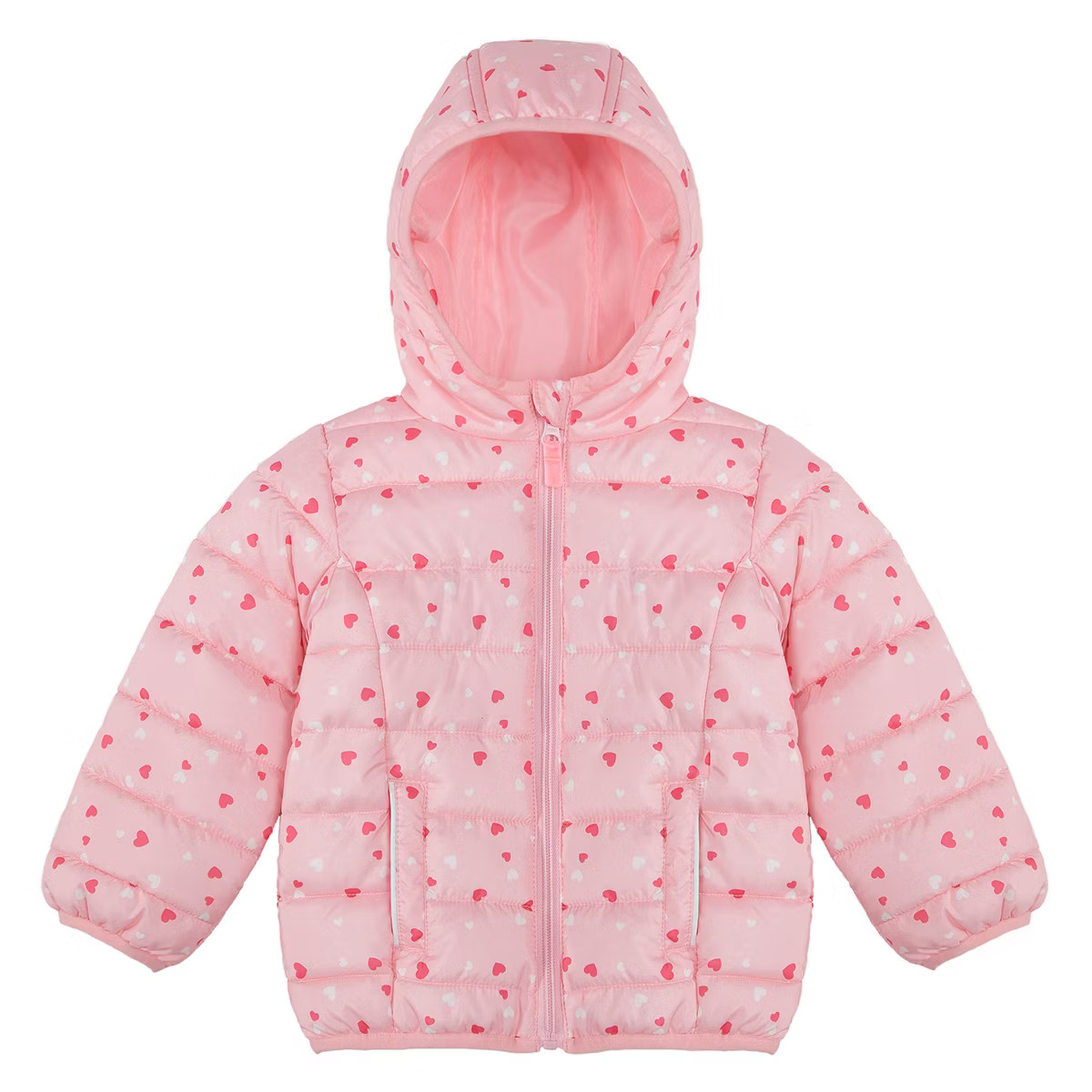 Rokka&Rolla Toddler Little Girls' Light Puffer Jacket Winter Coat | Target