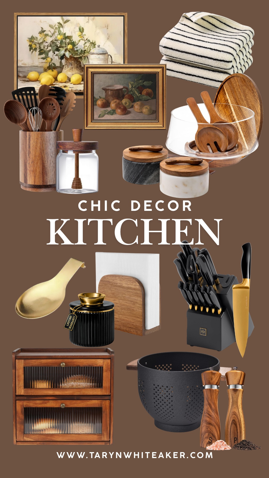 Kitchen upgrades that instantly make your space look more expensive.
I’m all about mixing warm wood tones with sleek black + gold accents—it’s the easiest way to get that chic, elevated kitchen look without a full remodel. These are the kind of pieces that are both functional and aesthetic (and you’ll actually use daily).

From countertop organization to pretty-but-practical essentials, these finds make your kitchen feel styled, not cluttered.

Everything is linked here for easy shopping.

#LTKSeasonal #LTKHome