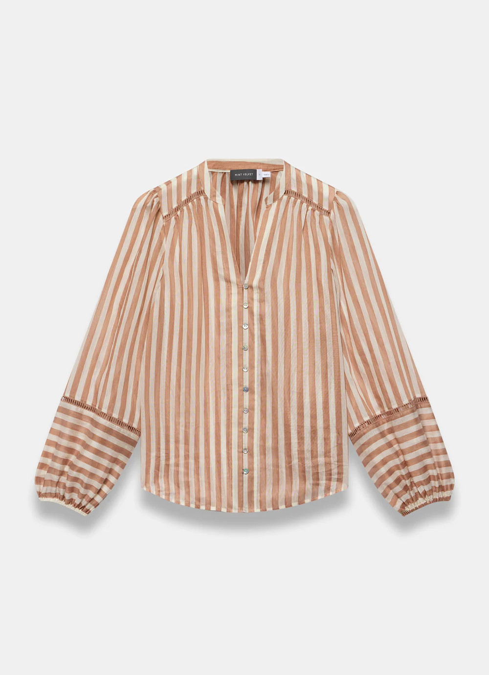 Orange Striped Blouse | Mint Velvet - US