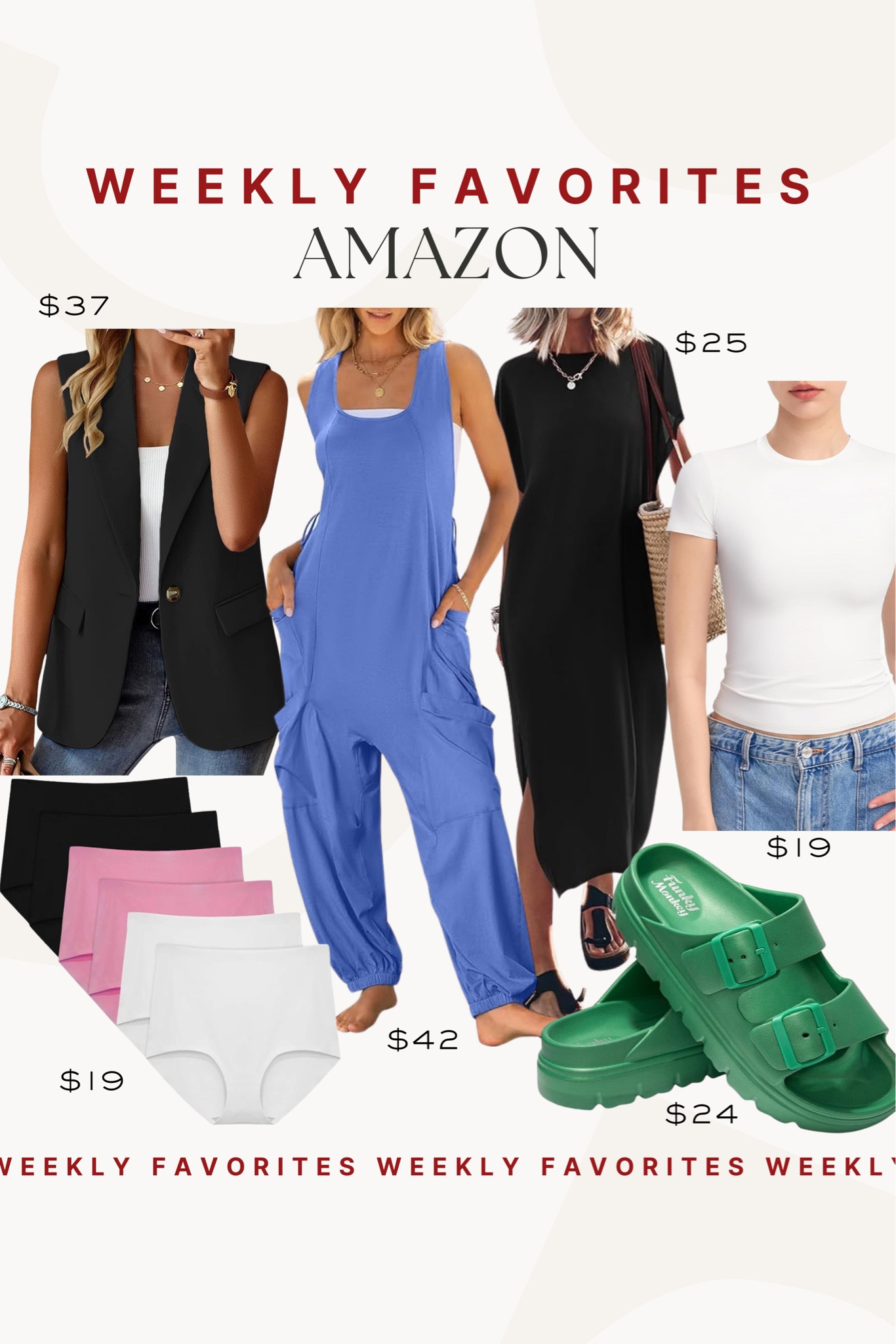 Amazon top sellers! We are loving the blue jumpsuit! I’m obsessed with primary colors this summer and this is it!

Amazon, amazon fashion, amazon style, casual outfits, summer outfits, amazon shoes 

#LTKfindsunder100 #LTKfindsunder50 #LTKSeasonal