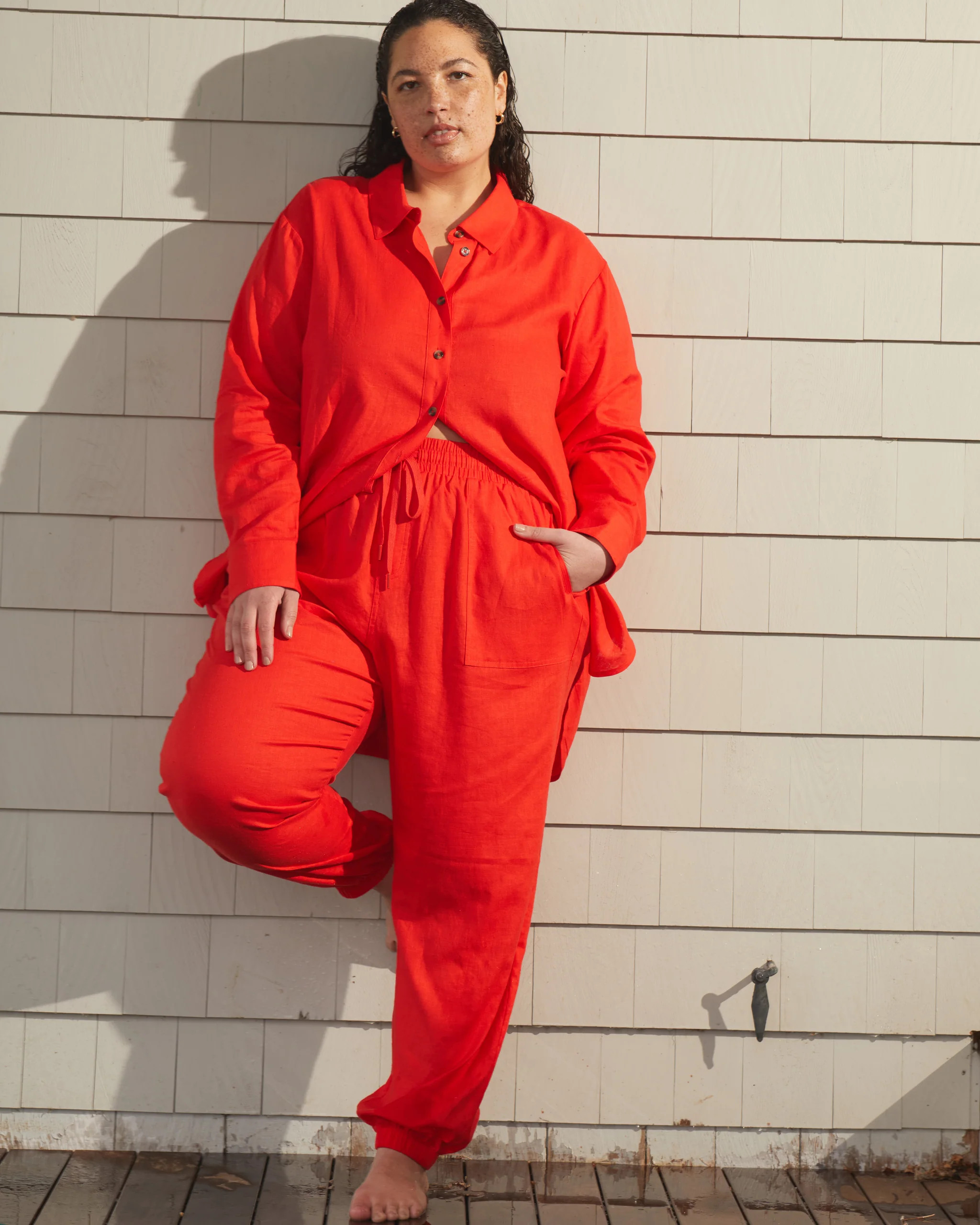 Shoreline Linen Joggers
   Shoreline Sunset | Universal Standard