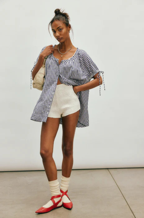 Free People Farley Gingham Tunic | The Collection Texas