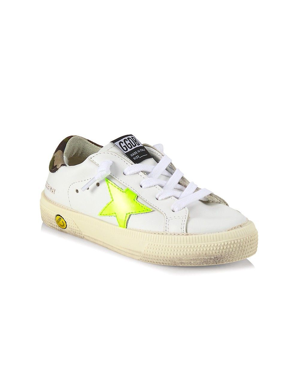 Baby's, Little Kid's & Kid's May Super-Star Camo Leather Sneakers - White Multi - Size 9.5 (Toddler) | Saks Fifth Avenue