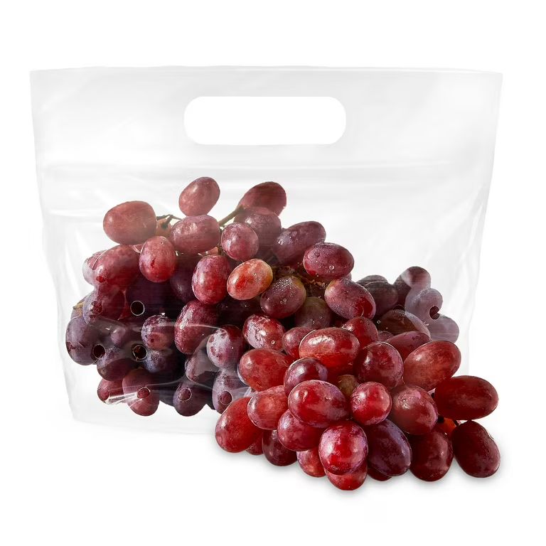 Fresh Red Seedless Grapes, Bag (2.25 lbs/Bag Est.) | Walmart (US)