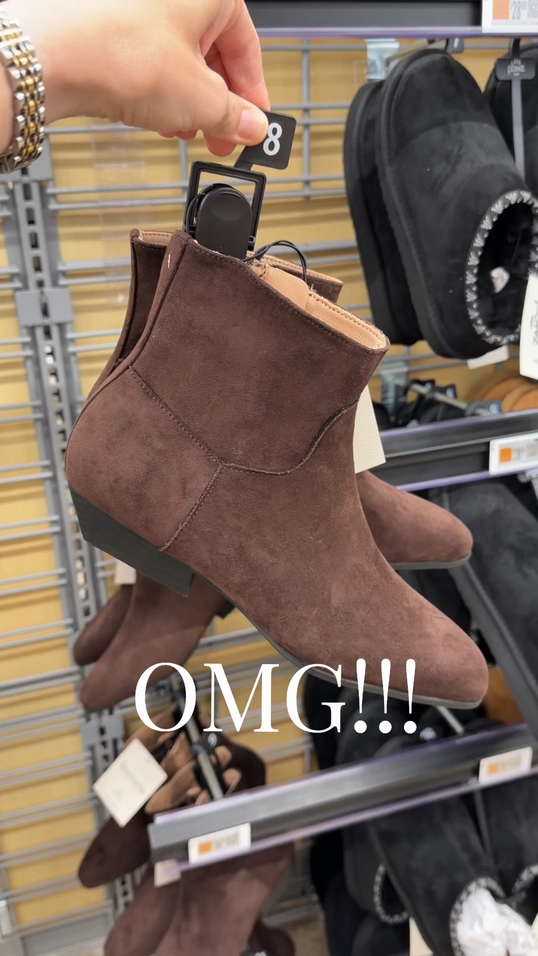Walmart delivers with these chocolate brown faux suede ankle boots, great dupe for the Steve Madden ones I shared earlier too!! Fits tts. #walmartfashion

#LTKootd #LTKOver40