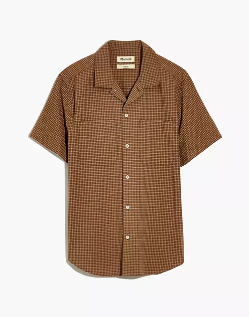 Crinkle Cotton Easy Short-Sleeve Shirt | Madewell