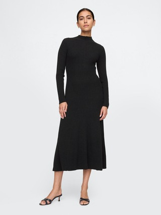 CashSoft Pleated Rib Maxi Sweater Dress | Gap (US)