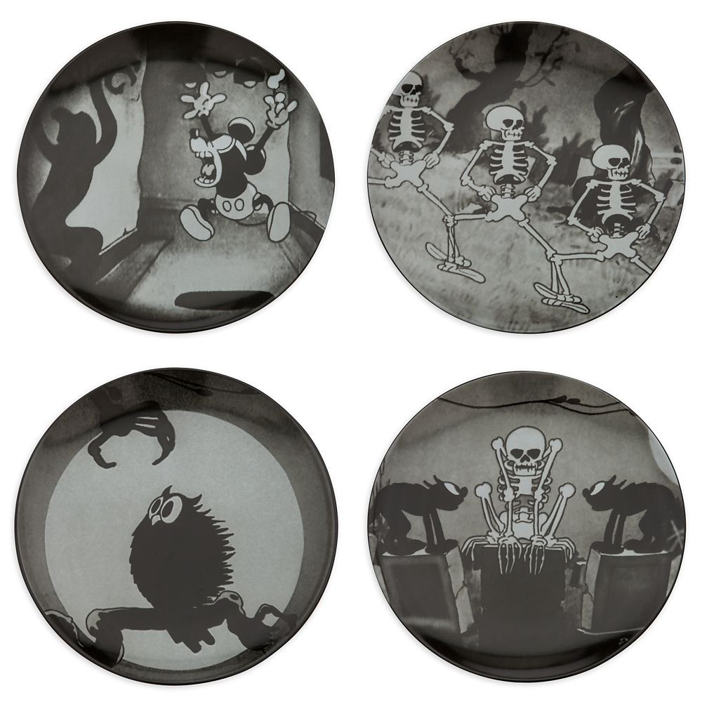 The Skeleton Dance and The Haunted House Plate Set | Disney Store