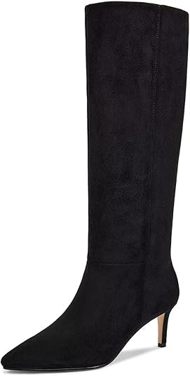 wetkiss Knee High Boots for Women, with Kitten Heel and Pointed Toe Design, Classic and Sexy | Amazon (US)