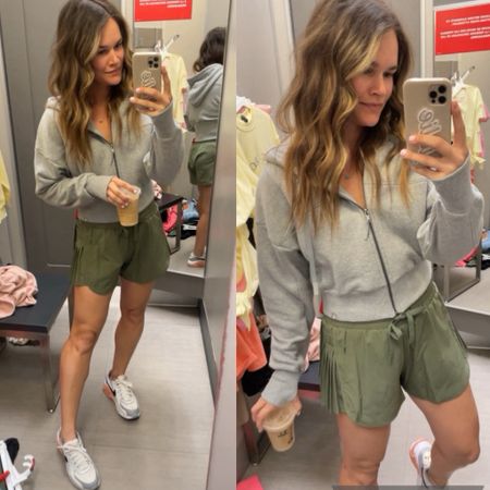 . These shorts are so good the details/quality are so nice remind me of free people. Several pretty colors - jacket also target and linked ✨ 
.
#target #targetstyle #targetfashion #workoutshorts #workoutclothes #casualstyle #momstyle #styleover30


#LTKsalealert #LTKfindsunder50 #LTKstyletip