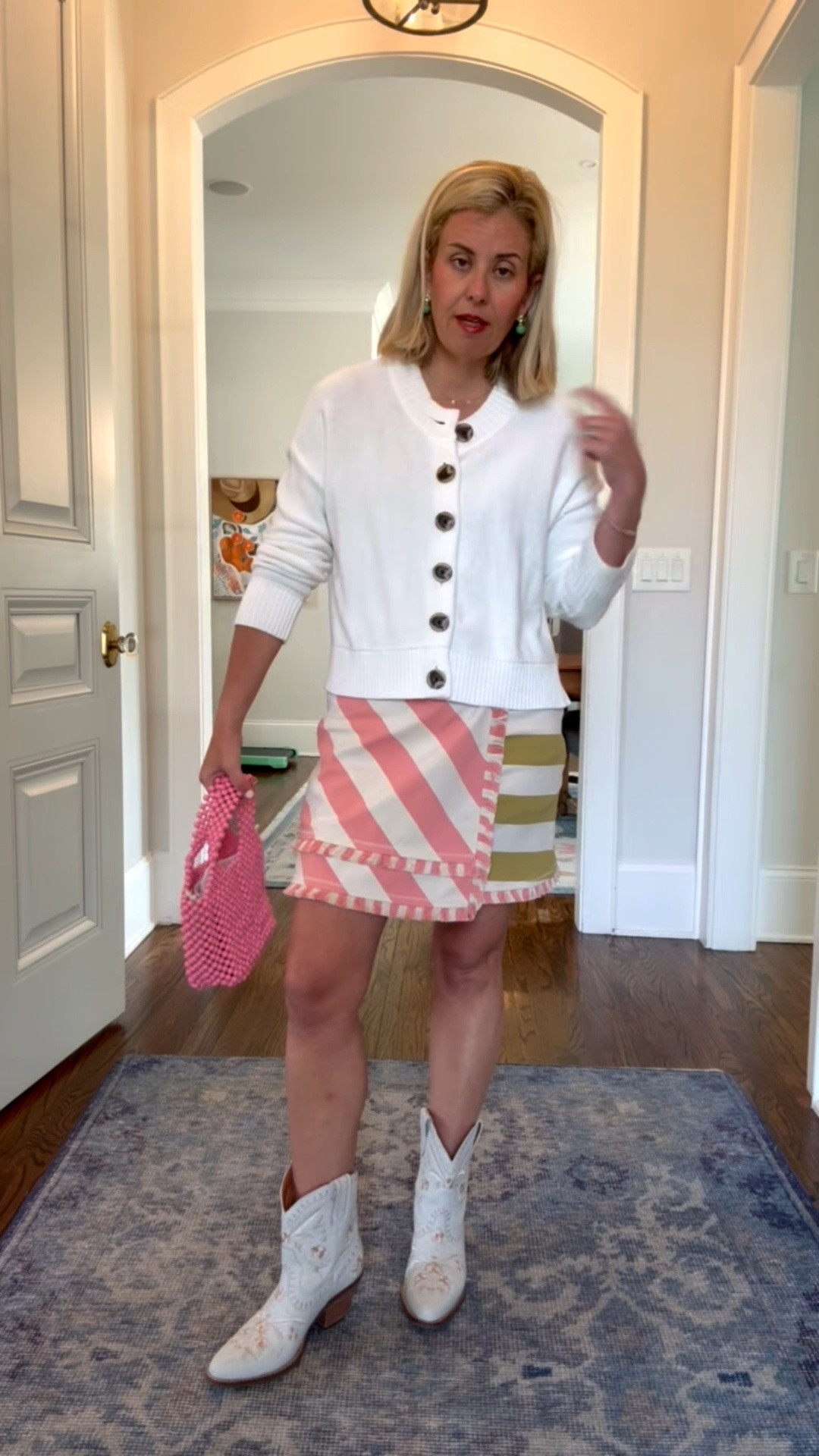Spartina Sale!! I’m in xs cardigan & skort and 8 boots.