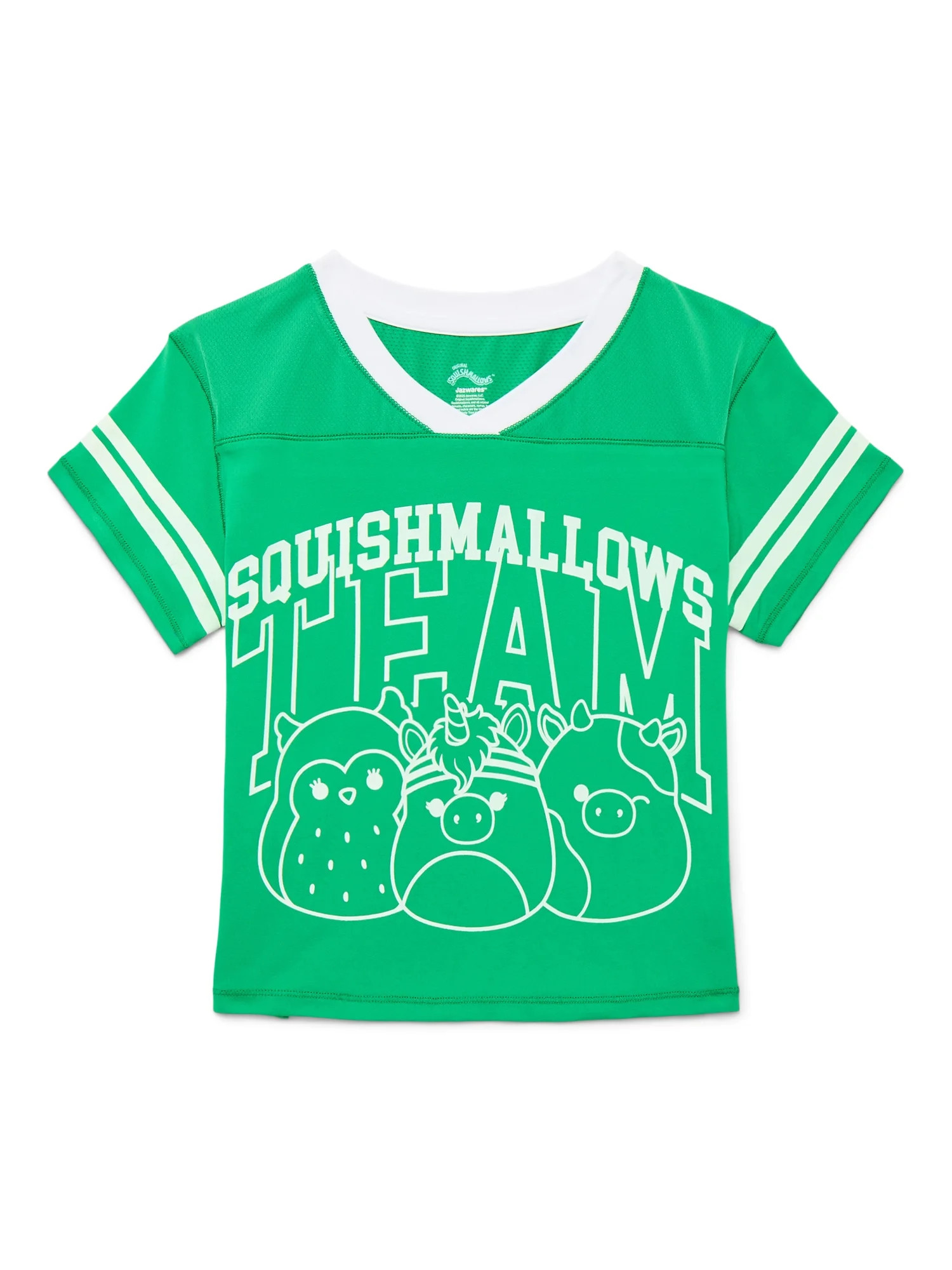 Squishmallows Girl's Active Jersey Top with Short Sleeves, Sizes 4-12 | Walmart (US)