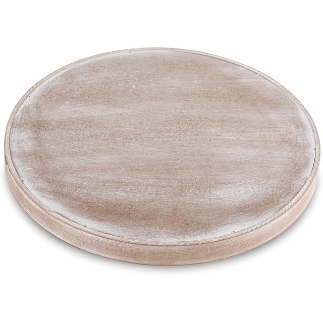 Hanobe Decorative Tray for Coffee Table Décor Round Wood Ottoman Tray Dining Table Centerpiece 1... | Walmart (US)