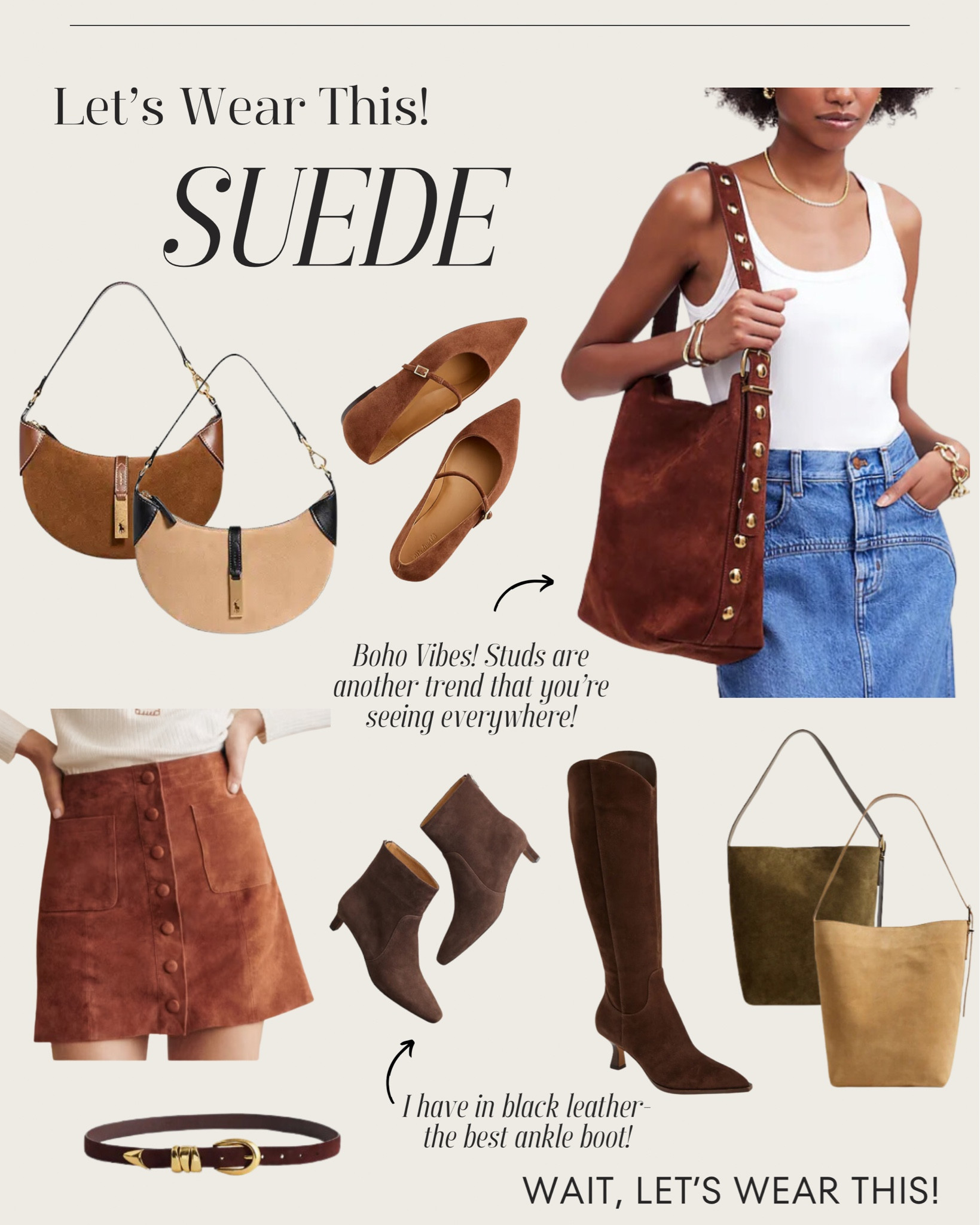 Suede pieces to note!✨

#LTKStyleTip #LTKOver40
