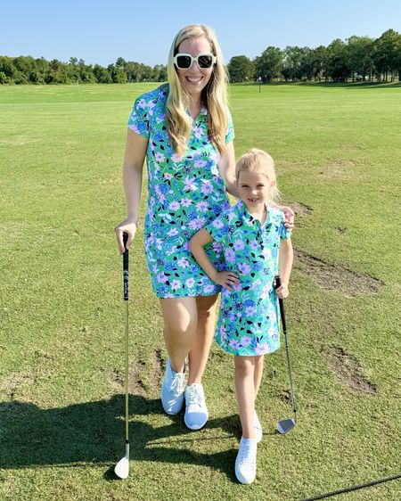 Girls who golf! Wearing matching Lilly Pulitzer activewear! Their golf dresses are amazing options if you want a sporty outfit that is a bit longer in length 🤩

#LTKStyleTip #LTKFamily #LTKActive