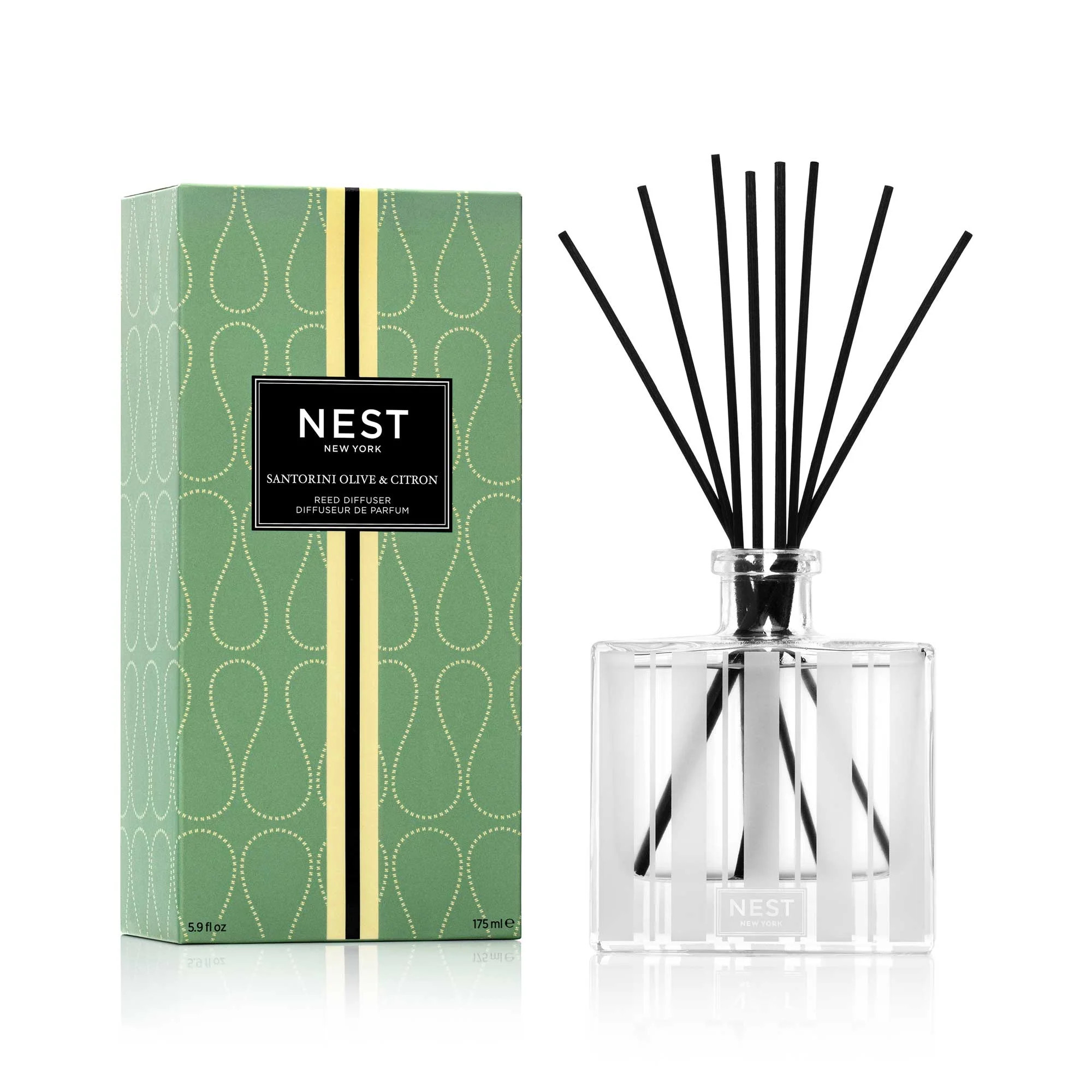Santorini Olive & Citron Reed Diffuser | NEST Fragrances