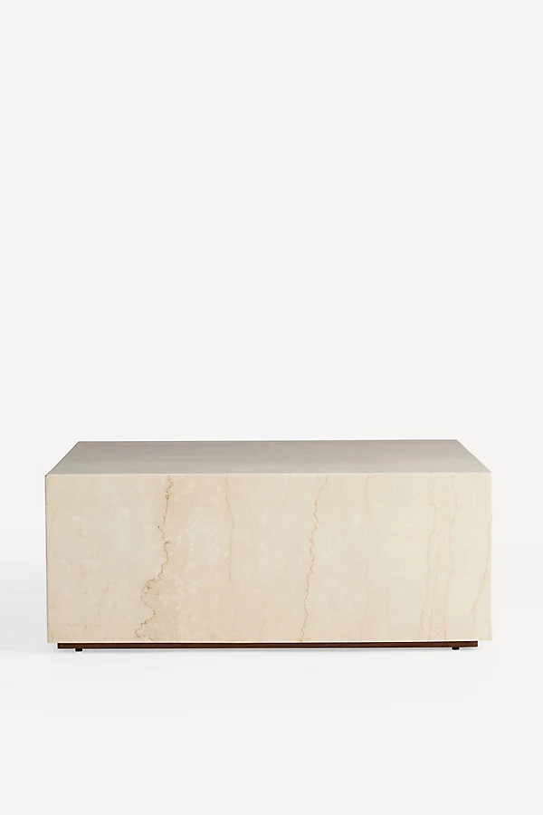 Grayson Square 40" Marble Coffee Table | Anthropologie (US)