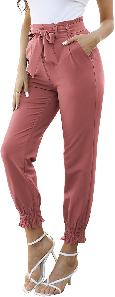 GRACE KARIN Womens Casual High Waist Pencil Pants with Bow-Knot Pockets for Work | Amazon (US)