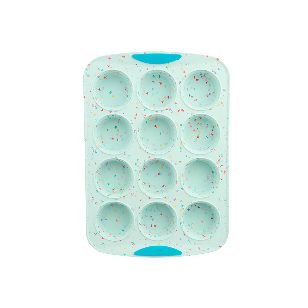 Trudeau 12ct Silicone Bunny Muffin Pan Light Blue | Target