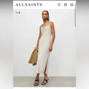 All Saints Hadley Midi Slip Dress | Poshmark