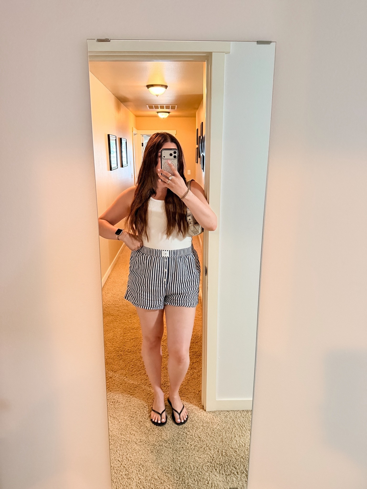 Finally we had dinner with childhood friends so basics were the move. I didn’t bring denim shorts but these boxers were actually perfect. If it gets chilly, just add a big jacket to balance out the look 🥰

#LTKootd #LTKMidsize #LTKdayinmylife