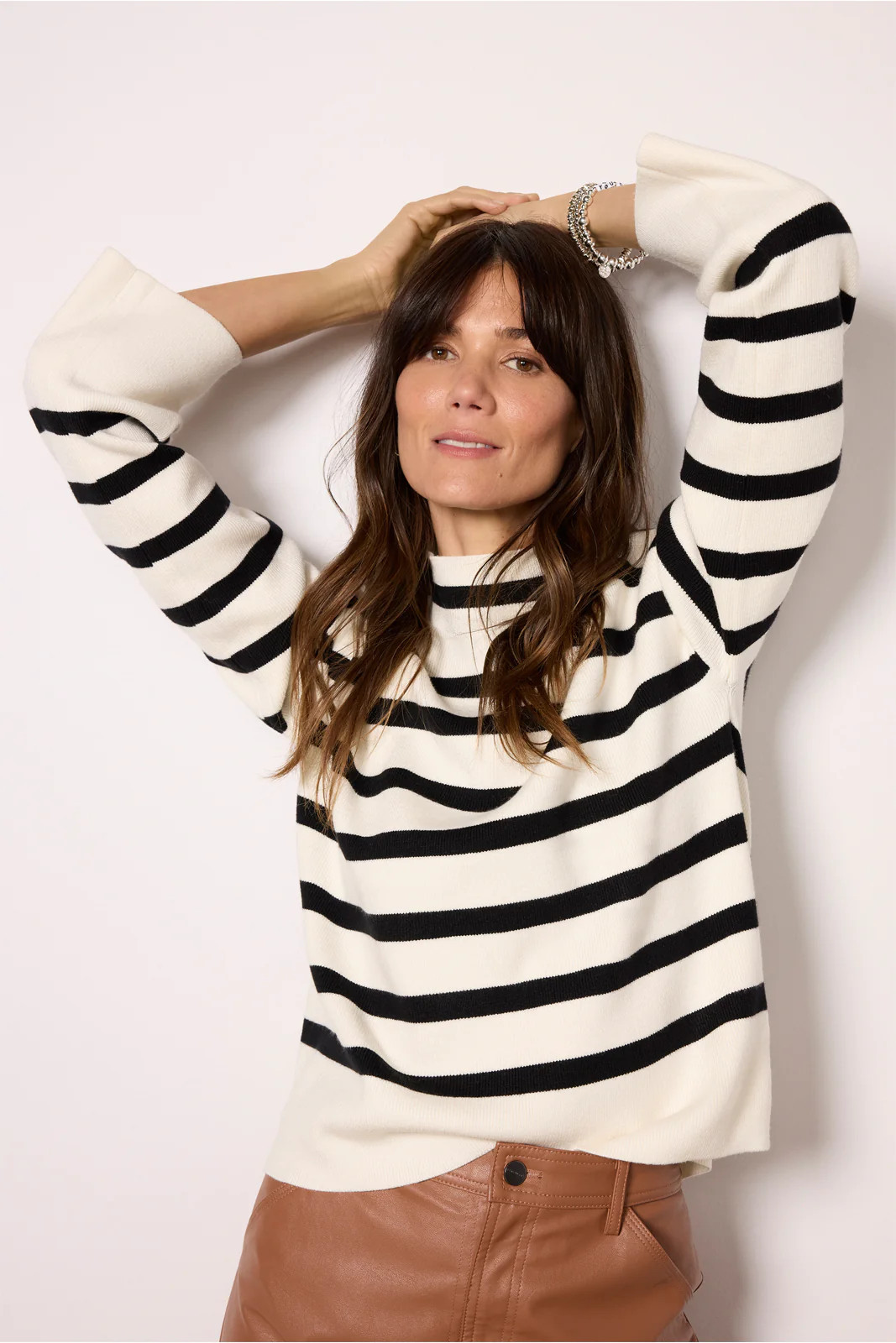 Bonnie Mock Neck Pullover | Evereve