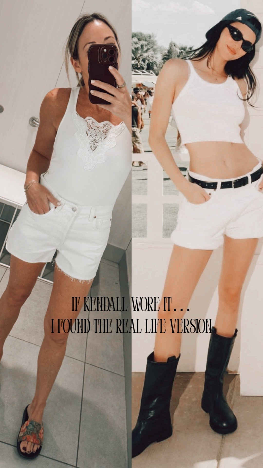 Kendall-coded without the splurge 
White tank + cutoffs = always it

#ltkstyle #ltkfashion #ltkunder100 #ltkfinds
#summerstyle #summeroutfit #everydaystyle #effortlessstyle
#whitetank #denimshorts #ootdstyle #outfitinspo
#coachellastyle #modeloffduty #minimalstyle #capsulewardrobe
#streetstyleinspo #casualchic #styleinspo #wearitloveit

#LTKFestival #LTKOver40 #LTKootd