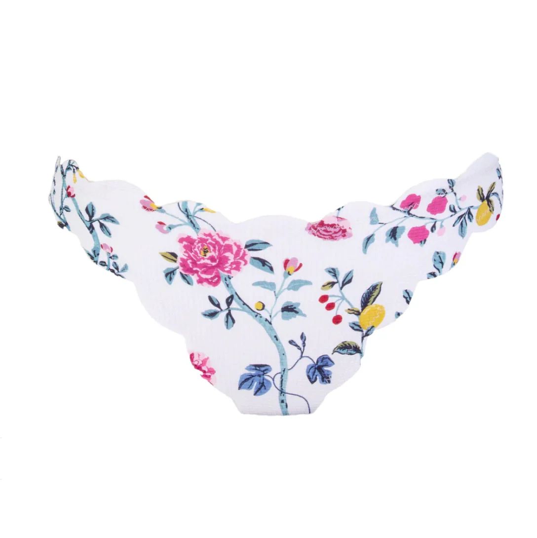 Antibes Bottom in White Floral | Over The Moon