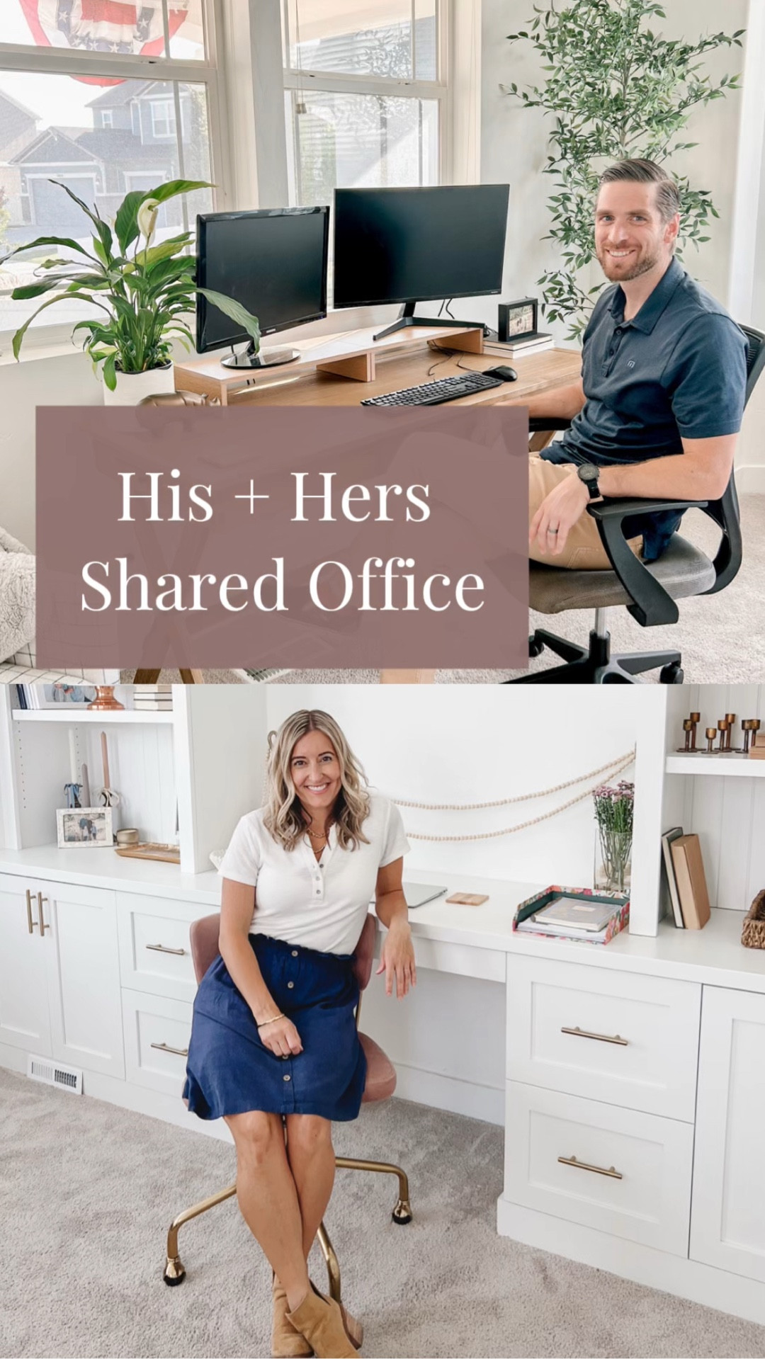 Four years ago, I designed this office space for The Rosy Nook—complete with sketched built-ins, dreamy French doors, and my very first pink-and-gold office chair. 💖

Fast forward to today: Craig, my tax-season-warrior husband, needed a proper workspace that wasn’t in our bedroom. So we turned my office into a His + Hers setup, balancing his many monitors with the cozy, intentional style I’ve always loved.

Watch to see how we made it work for both of us. 🖥️✨

#LTKHome #LTKFamily