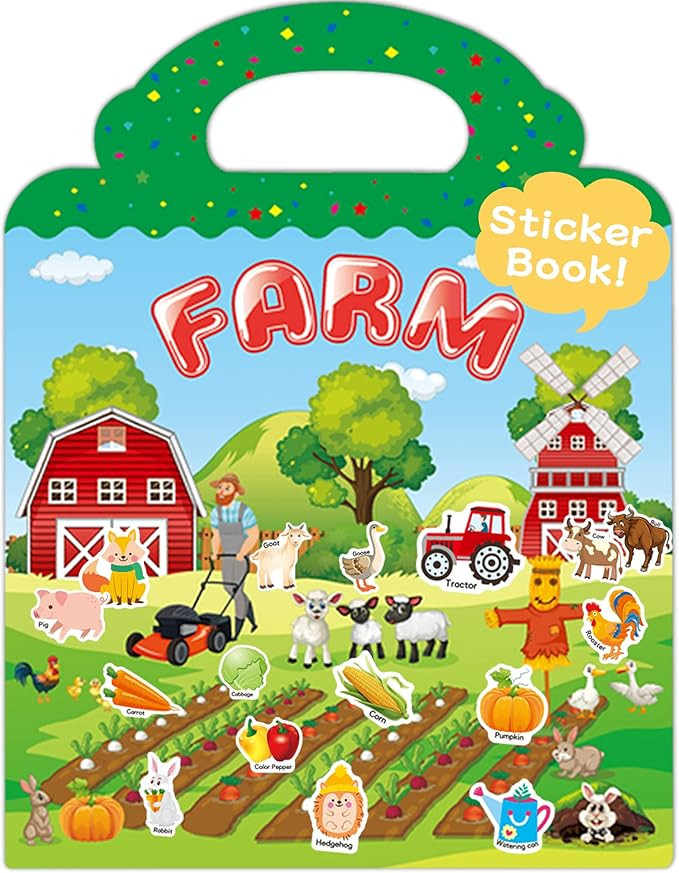 Benresive Reusable Sticker Books for Toddlers, Fun Travel Stickers for Kids, Toddler Sticker Book... | Amazon (US)