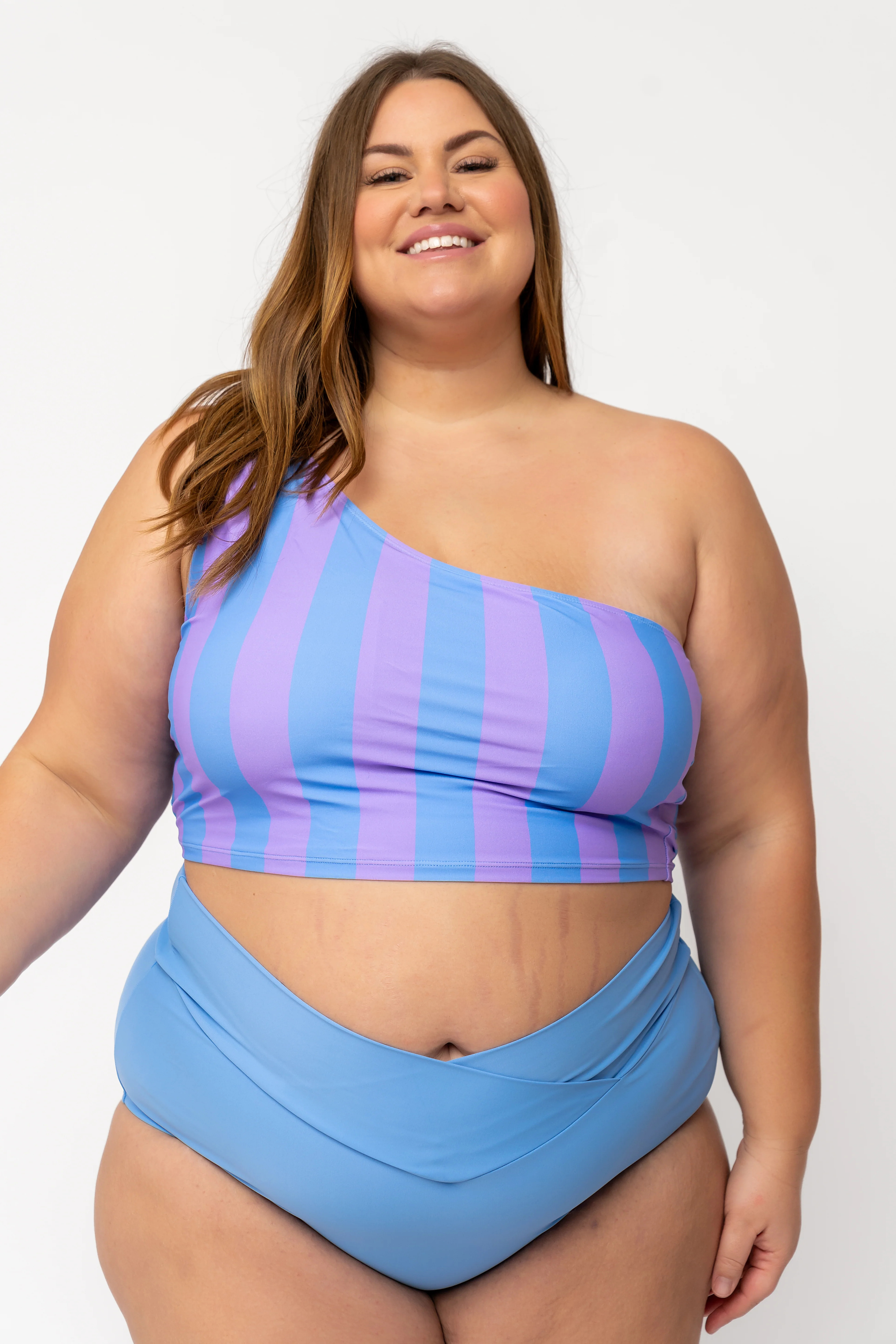 Tide Top | Pink & Blue Stripe | Coral Reef Swim US