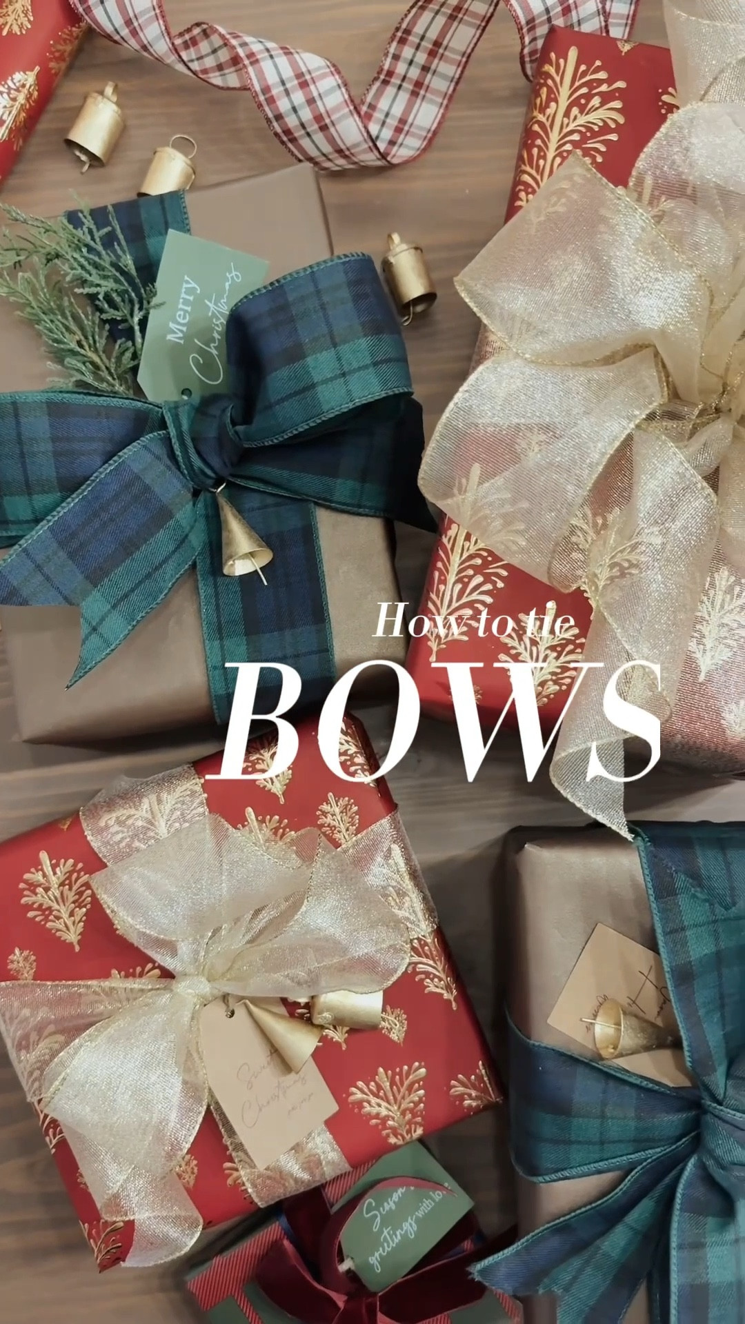 Do not let bows intimidate you! This is why you have me. Here’s a step-by-step on how to tie BEYOND fabulous bows for our behind fabulous gifts 🎀

Highlights:
1. Wired ribbon. Nothing else will give us that Couture look 
2. For thicker ribbons (like the plaid one here) be prepared to loose your religion at some point but if you follow my rules on not tying the knot fully then you’ll be in great shape 
3. Bells, whistles, tiny mini ornaments— those are how we stand out!! Tie those into the name tag. Go around your house and cut like 10 tiny branches from the hundreds of greenery we purchased and then stick that in there as well. 

YOU GOT THIS!! 

•
•
Christmas gift wrapping ideas, wired ribbon, Ralph lauren Christmas, Christmas tree decorating, cozy home, plaid, burgundy, holiday decor, Christmas bows, translucent gold ribbon, wrapping paper, Walmart, Amazon home finds, 


#LTKGiftGuide #LTKHome #LTKHoliday