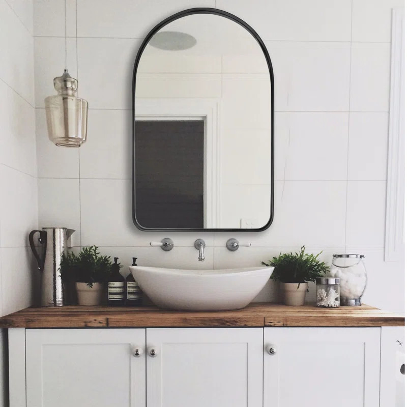 Arched Mirror Wall Mirror For Bathroom, Entryway Hall, Living Room, Bedroom | Wayfair Professional