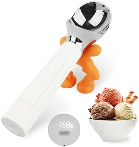 LT LAUDTEC Heated Ice Cream Scoop, Rechargeable Electric Warming Scooper, Heats to 158F for Hard ... | Amazon (US)