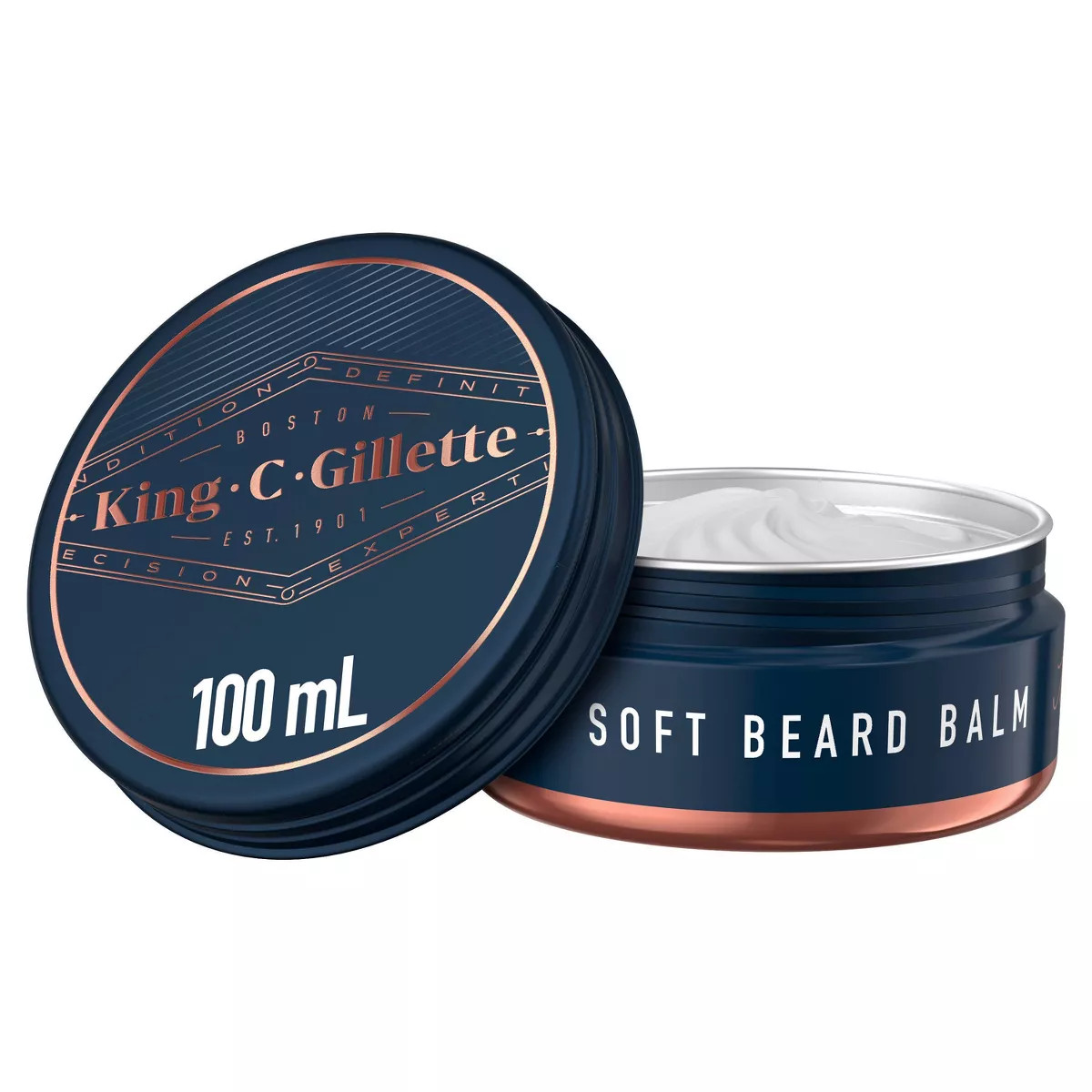 King C. Gillette Men's Soft Beard Balm with Cocoa Butter - 3.4oz | Target