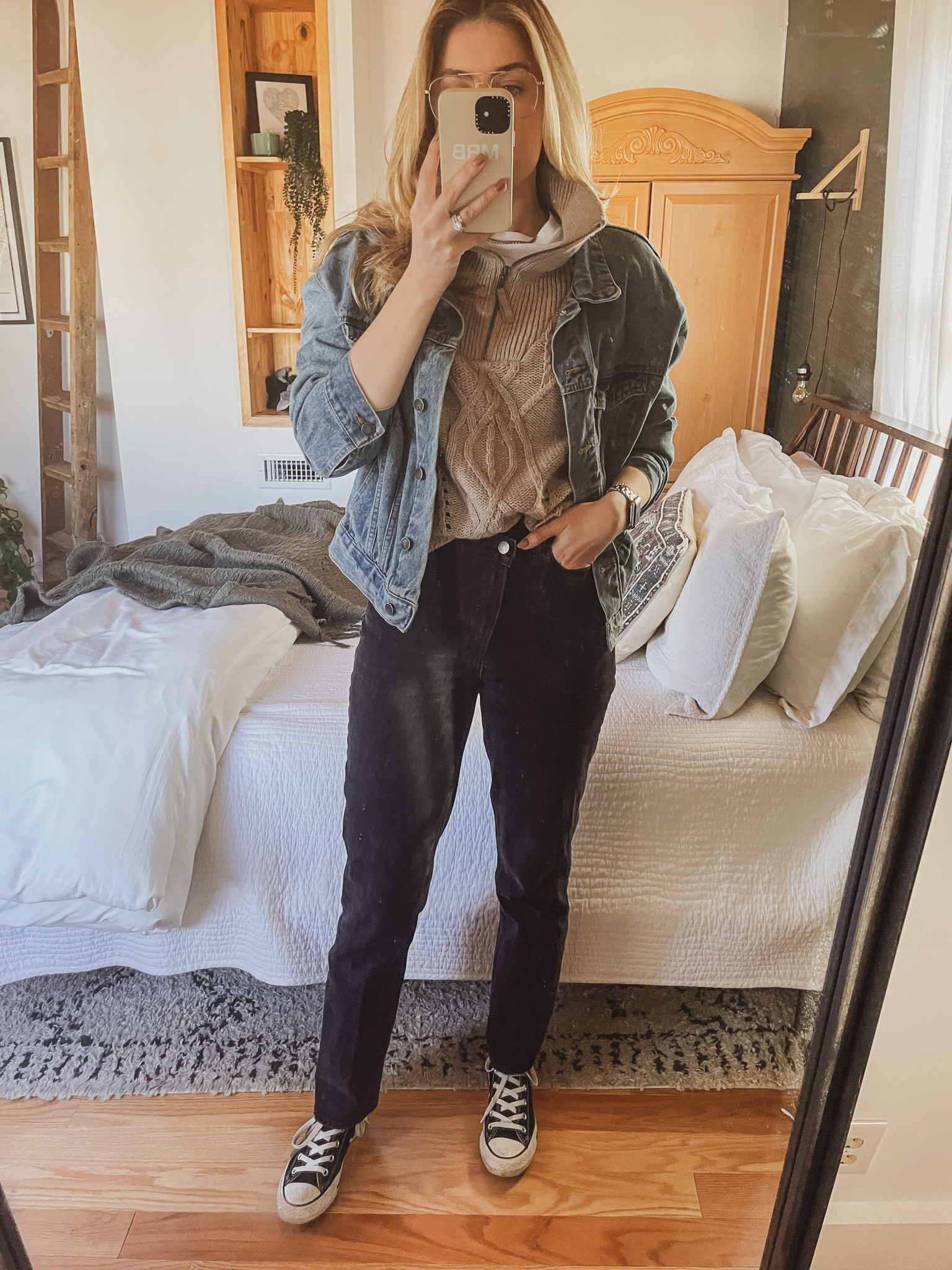 OOTD fall Fashion #ootd #fall #fallootd #capsulewardrobe #capsule #wardrobe #denim #converse 

#LTKSeasonal #LTKsalealert #LTKunder100