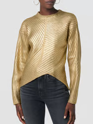 Front Wrap Sweater - Foiled Camel | Verishop