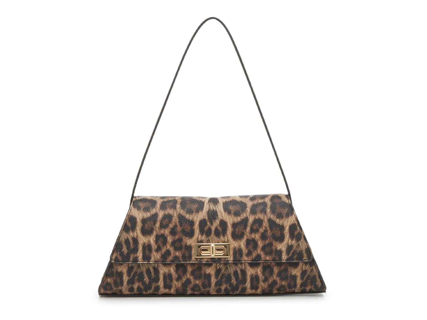 Kelly & Katie Angled Flap Shoulder Bag | Women's | Brown/Black Leopard Print | Size Not Applicable | Handbags | DSW