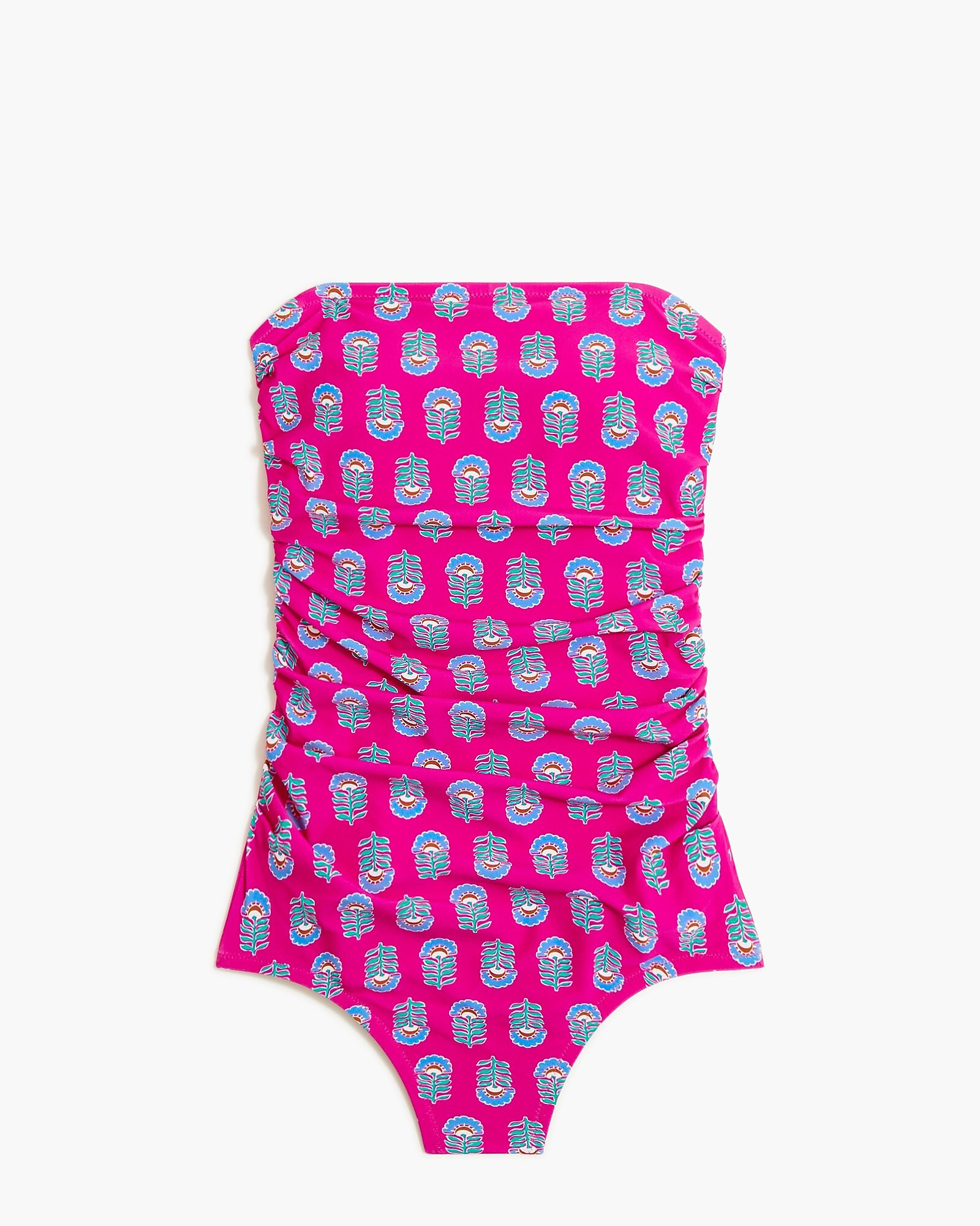 Printed strapless one-piece swimsuit | J.Crew Factory