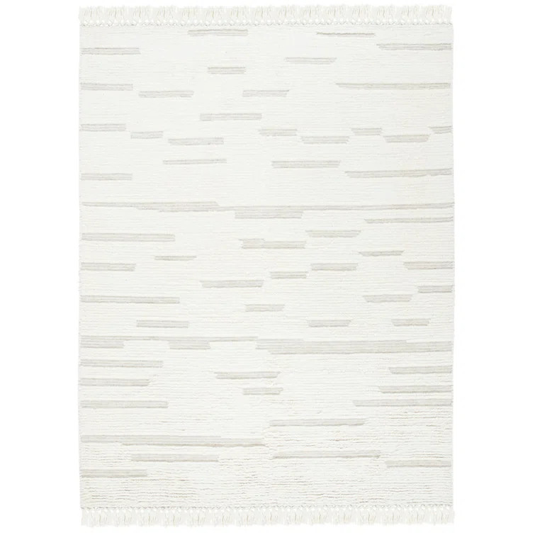 Handmade Tufted Wool Ivory Area Rug | Wayfair North America