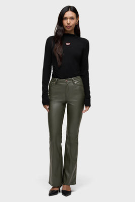 Barbara Vegan Leather Bootcut | Hudson Jeans