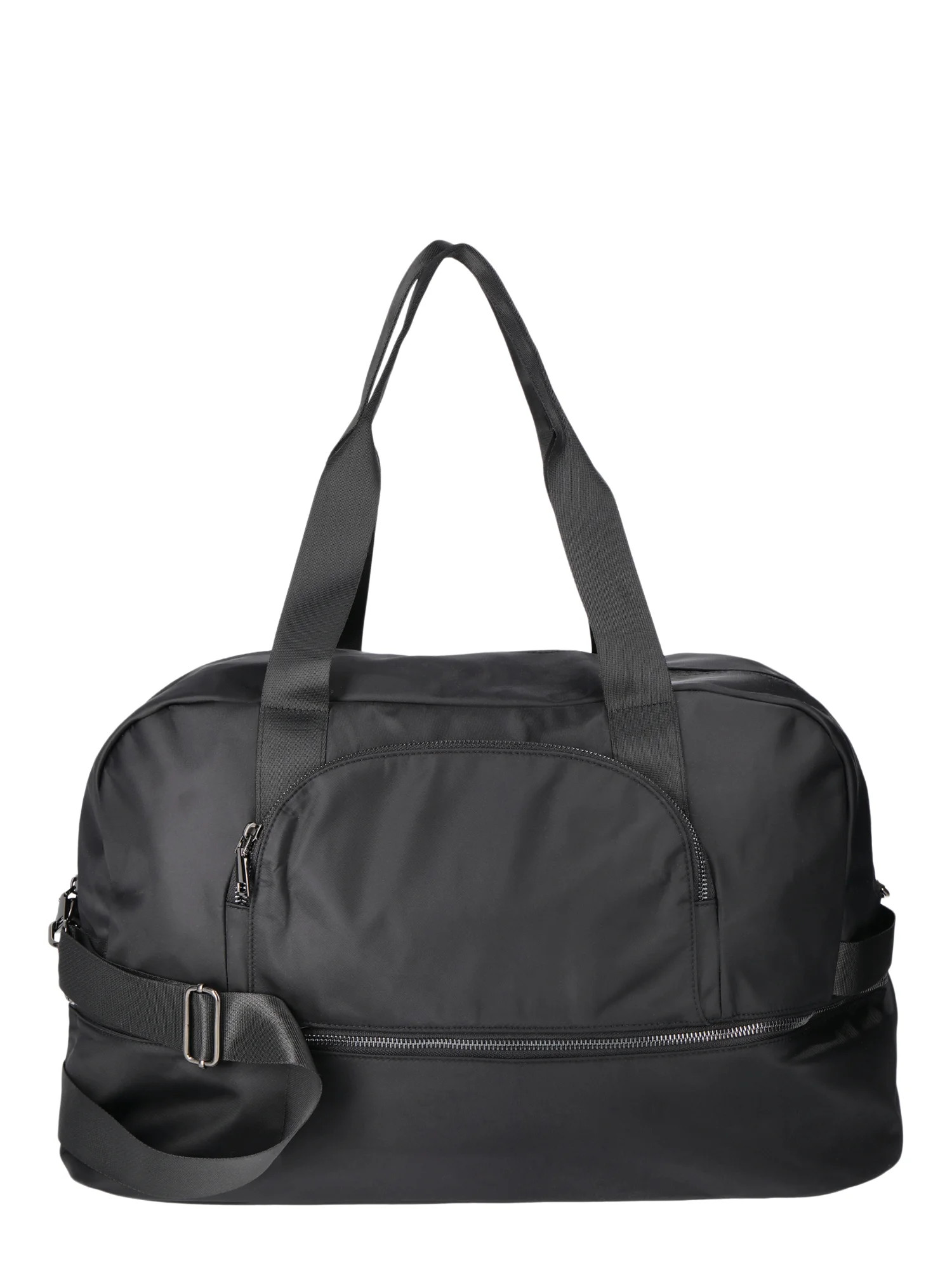 No Boundaries Women's Dome Weekender Duffel Bag, Black | Walmart (US)