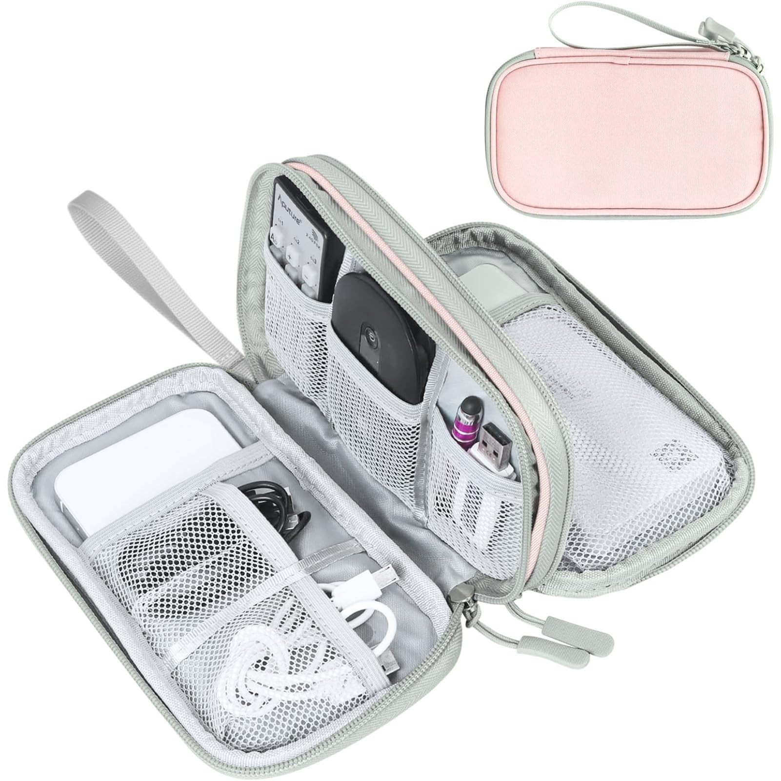 FYY Electronic Organizer, Travel Cable Organizer Bag Pouch Electronic Accessories Carry Case Port... | Amazon (US)