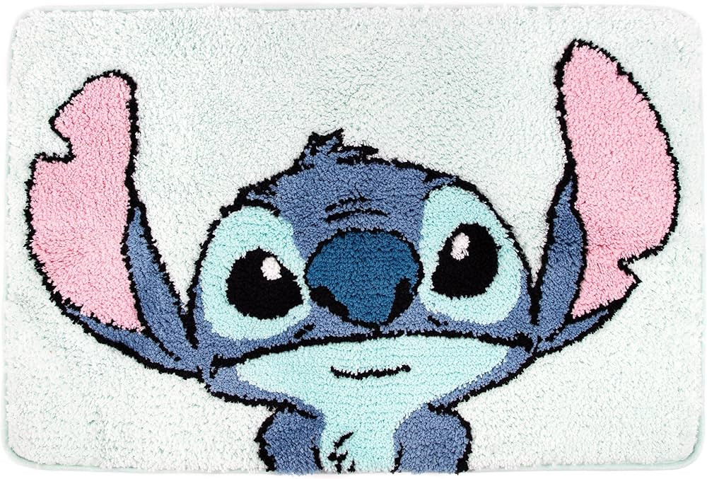 Jay Franco Disney Lilo & Stitch Floral Fun Tufted Polyester Bath Rug, Kids Bath (Official Disney ... | Amazon (US)