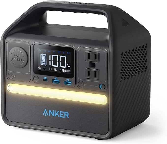 Anker 521 Portable Power Station Upgraded with LiFePO4 Battery, 256Wh 6-Port PowerHouse, 300W (Pe... | Amazon (US)
