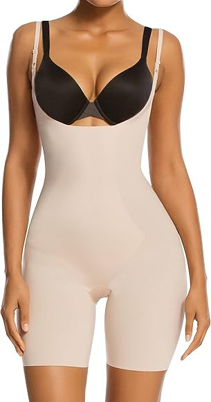 Shapewear for Women Tummy Control Open Bust Thigh Slimmer Body Shaper | Amazon (US)