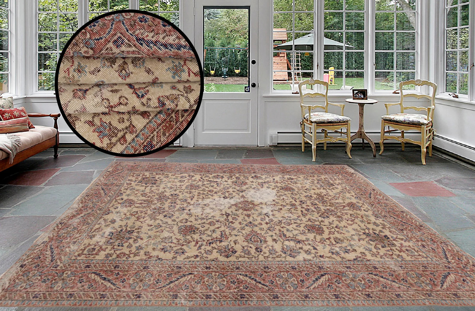 Floral Rug, Turkish Area Rug, Vintage Rug, Decorative Rug, Oushak Rug, Rug for Living Room, 5.6 X... | Etsy (US)