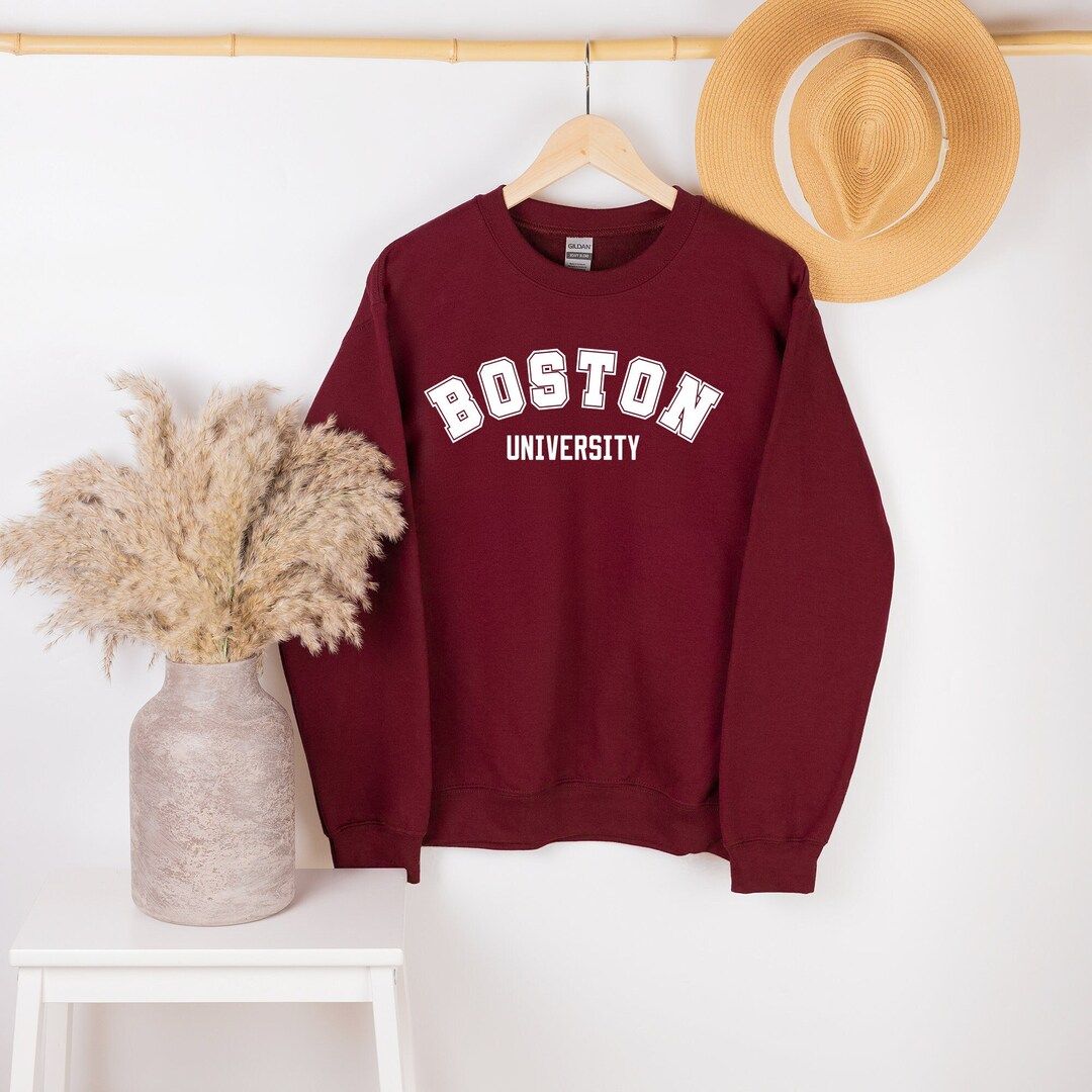 Boston University Sweatshirt Boston University Hoodie Boston - Etsy Canada | Etsy (CAD)