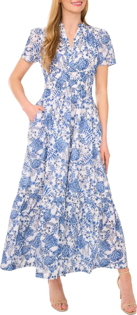 CeCe Floral Cotton Maxi Dress | Nordstrom | Nordstrom